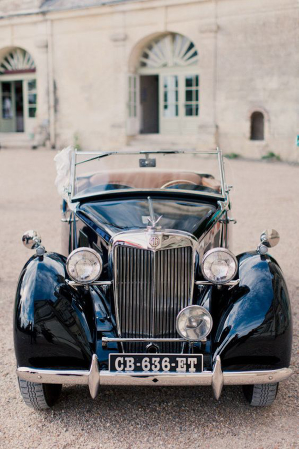 auto sposi matrimonio vintage